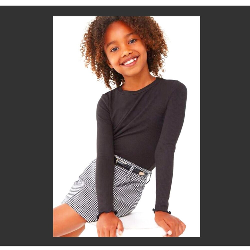 NEW! NWOT 3 SHEIN RIBBED TOPS GIRLS 8Y NWOT